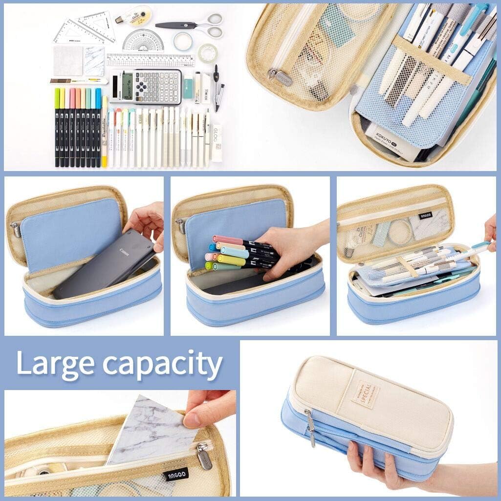 Large Pencil Case – in Multiple Colors - Finemoe
