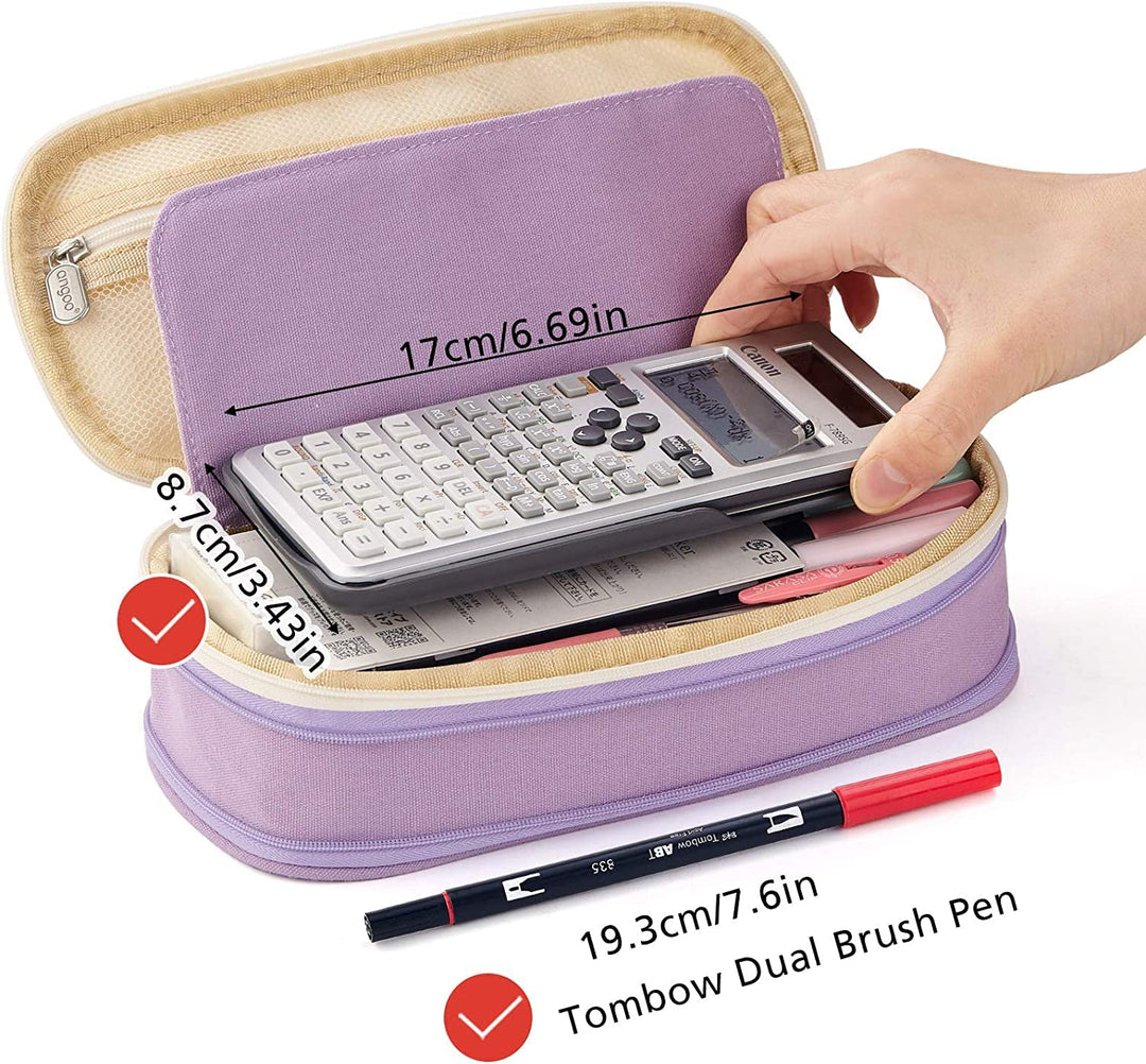 Large Pencil Case – in Multiple Colors - Finemoe