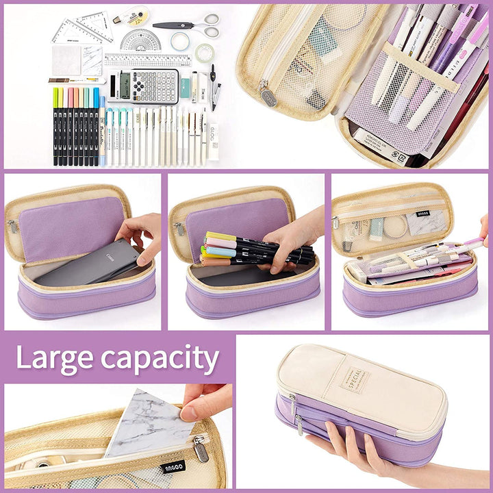 Large Pencil Case – in Multiple Colors - Finemoe