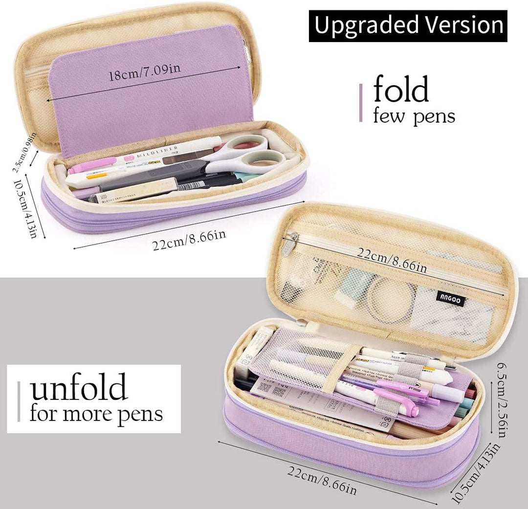 Large Pencil Case – in Multiple Colors - Finemoe