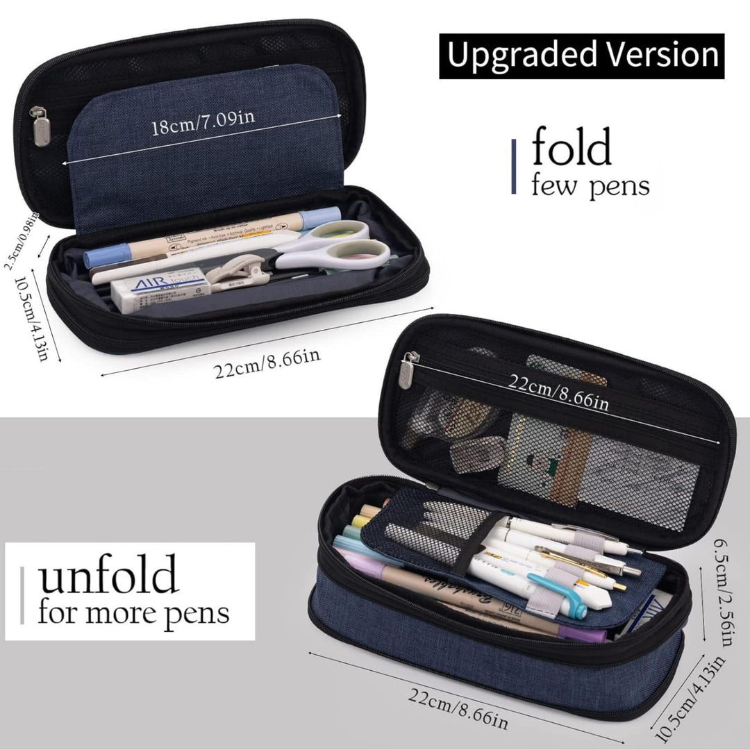 Large Pencil Case – in Multiple Colors - Finemoe