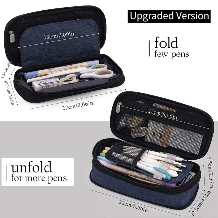 Large Pencil Case – in Multiple Colors - Finemoe
