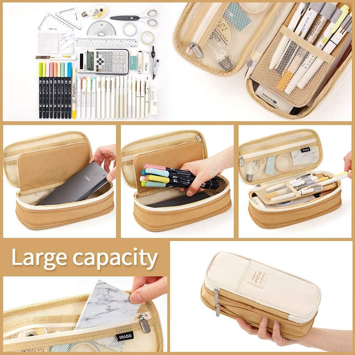 Large Pencil Case – in Multiple Colors - Finemoe