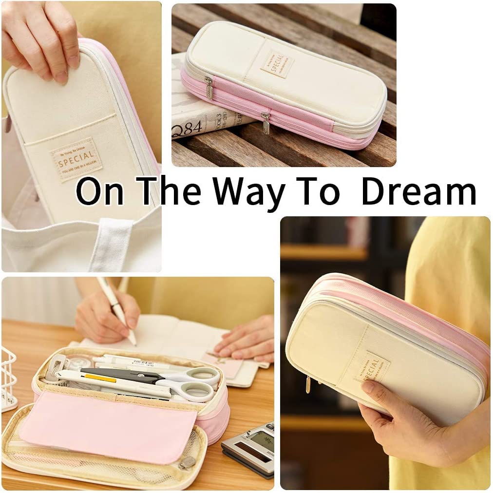 Large Pencil Case – in Multiple Colors - Finemoe