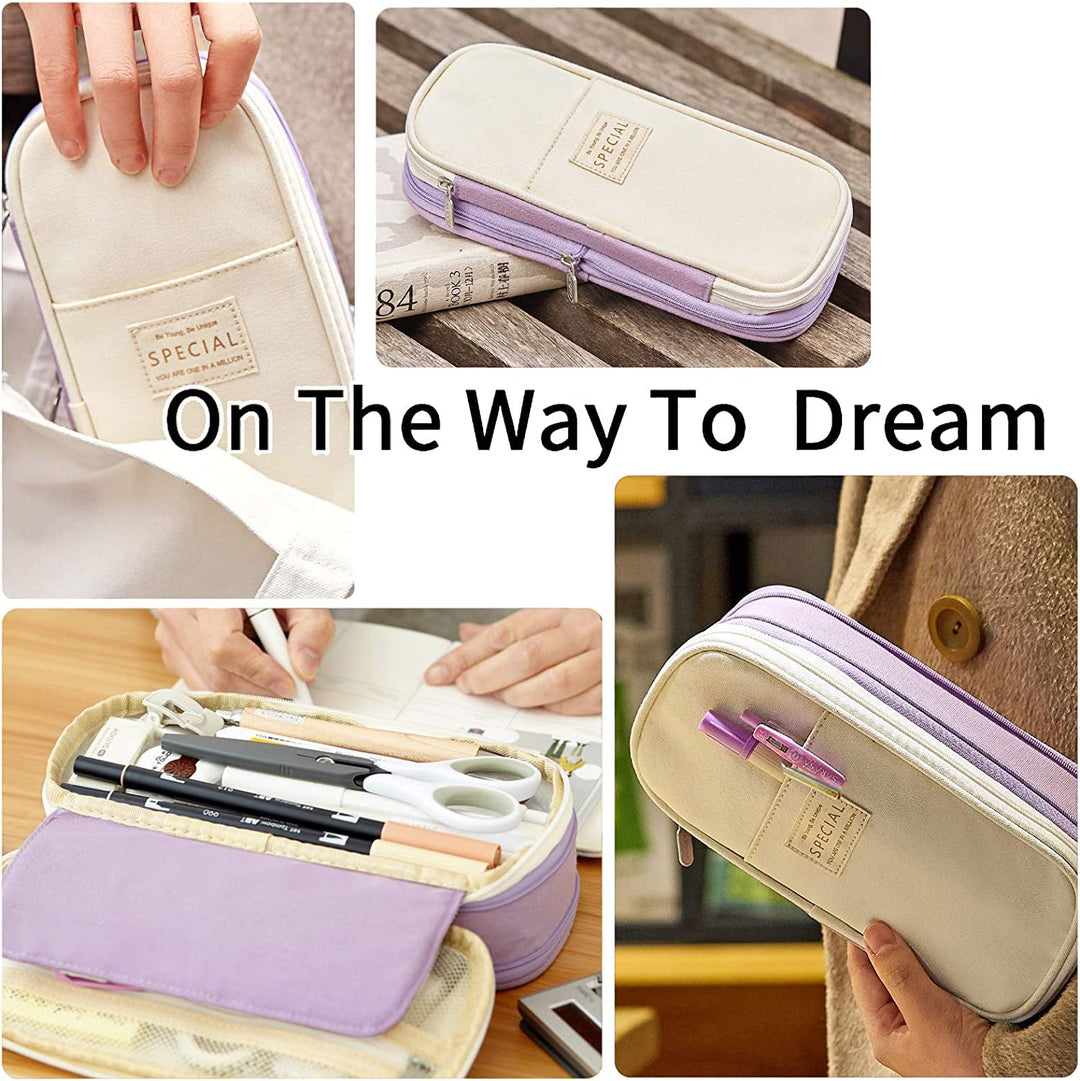 Large Pencil Case – in Multiple Colors - Finemoe
