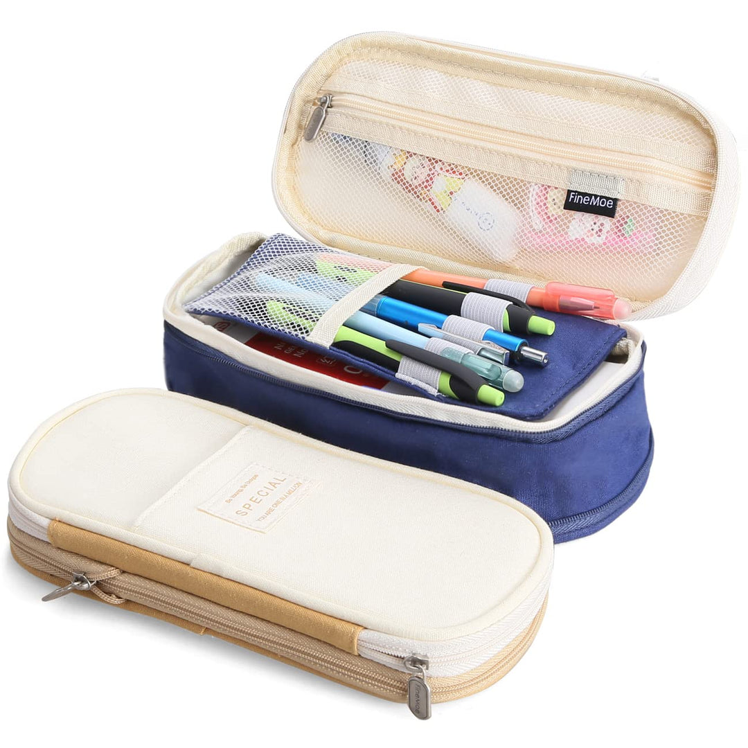 Large Pencil Case – in Multiple Colors - Finemoe