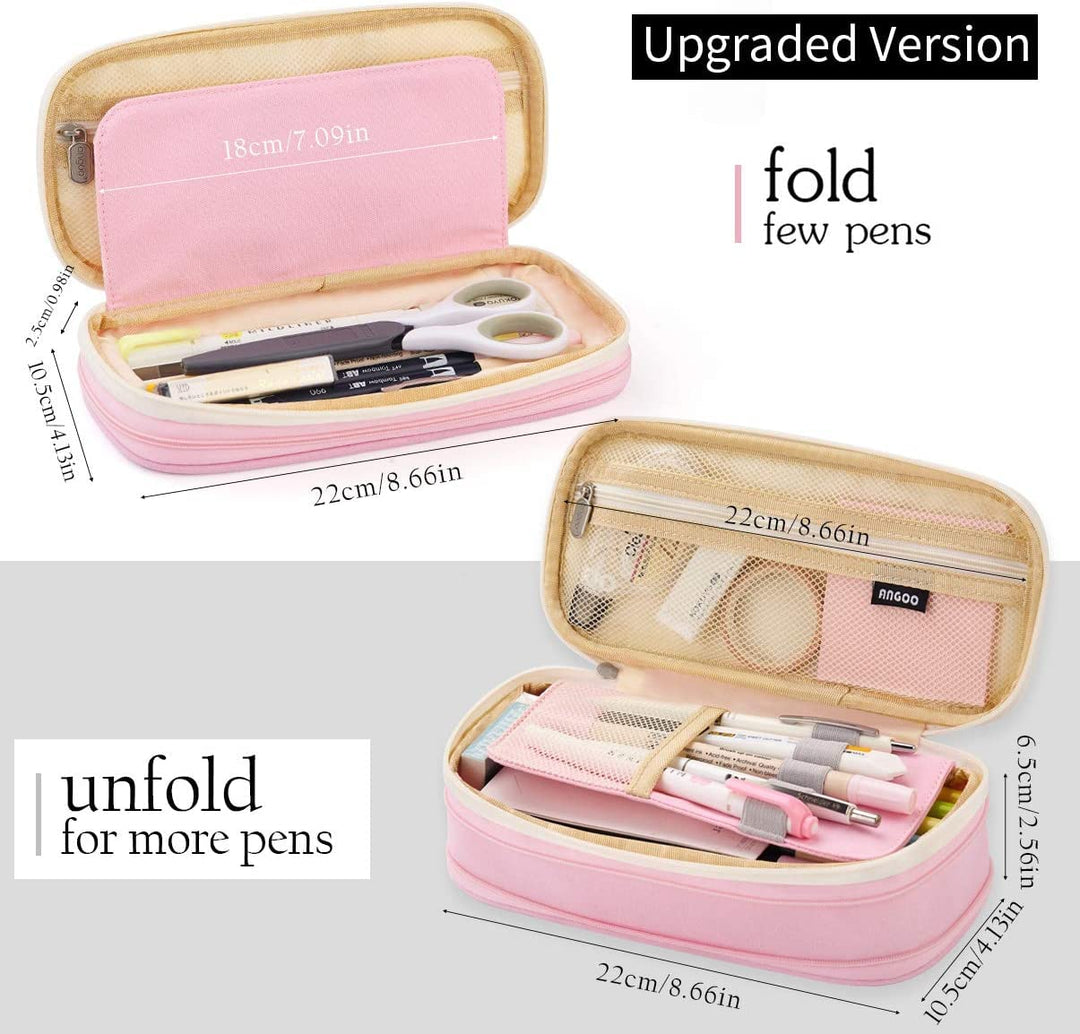 Large Pencil Case – in Multiple Colors - Finemoe