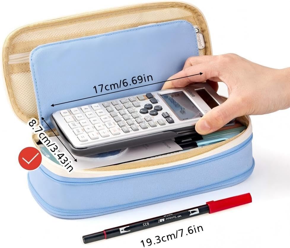 Large Pencil Case – in Multiple Colors - Finemoe