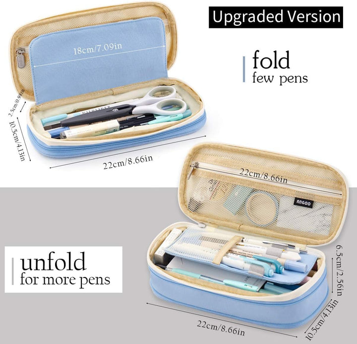 Large Pencil Case – in Multiple Colors - Finemoe