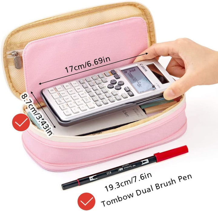Large Pencil Case – in Multiple Colors - Finemoe
