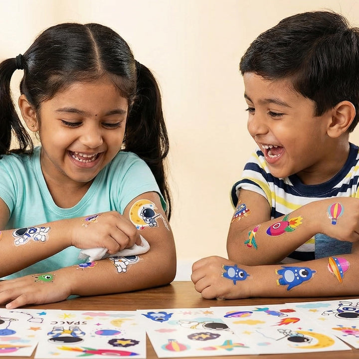 Temporary Tattoo Stickers for Kids – Waterproof Set (30 Pcs) - Finemoe