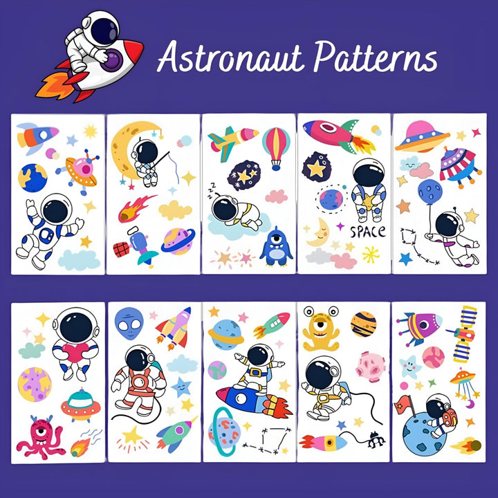 Temporary Tattoo Stickers for Kids – Waterproof Set (30 Pcs) - Finemoe